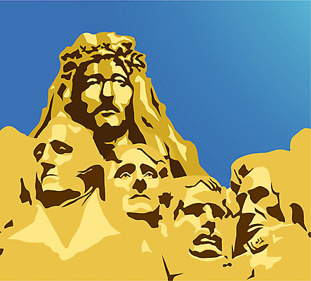 EPS 남자 기독교 종교 얼굴 조각 일러스트 산 사람 성인 사람없음 야외 조각상 절벽 예수 영웅 대통령 에이브러햄링컨 워싱턴 조각_조소 남자만 성인남자만 성인만 국내일러스트 신체부위 조형물 미국 신_종교 조소 파일형식 벡터