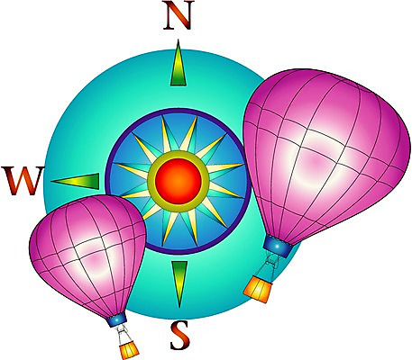 EPS 클립아트 웰빙 과학 여행 일러스트 항공교통 휴가 실험기구 사람없음 운송업 기구 열기구 수비 나침반 방향 동서남북 국내일러스트 산업 교통수단 모션 파일형식 벡터