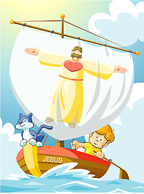 EPS 주간 동물 남자 기독교 종교 어린이 바다 일러스트 하늘 항해 한명 사람 소년 야외 10대 고양이 예수 돛단배 돗단배 선박 남자만 남자한명만 십대남자만 십대남자한명만 국내일러스트 자연요소 1 수상교통 배_교통 포유류 청소년 반려동물 신_종교 십대만 파일형식 벡터