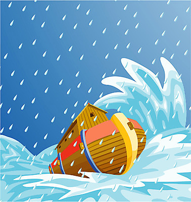 EPS 기독교 종교 파도 바다 수상교통 일러스트 자연 사람없음 야외 비 나룻배 홍수 자연재해 노아 방주 선박 국내일러스트 자연요소 교통수단 배_교통 날씨 생태계 재해 파일형식 벡터