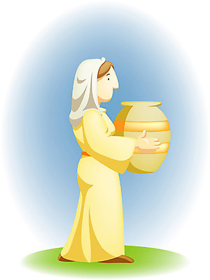 EPS 여자 기독교 종교 일러스트 한명 사람 20대 성인 항아리 사마리아 사마리아인 여자만 여자한명만 성인여자만 청년만 청년여자만 성인한명만 청년여자한명만 성인여자한명만 성인만 국내일러스트 1 청년 도자기 파일형식 벡터