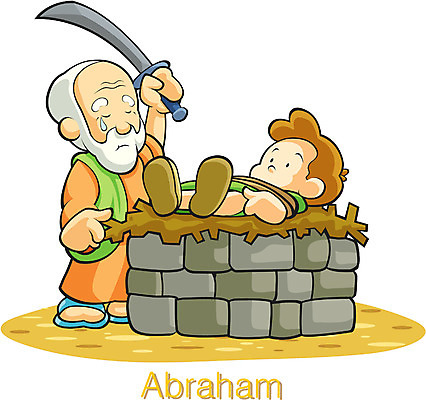 EPS 캐릭터 남자 기독교 종교 일러스트 사람 성인 두명 칼 달콤 제사 종교캐릭터 이삭 아브라함 제단 남자만 성인남자만 성인만 일러캐릭터 맛 전통의례 파일형식 벡터