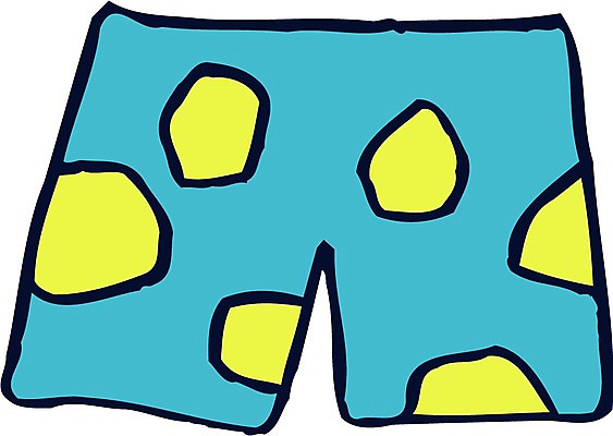 EPS 클립아트 옷 수영복 일러스트 바지 사람없음 속옷 오브젝트 팬티 남성용 사각팬티 국내일러스트 하의 파일형식 벡터