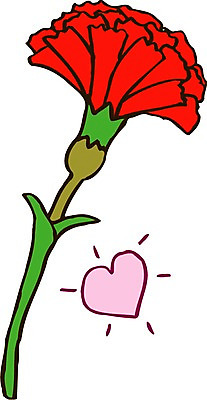 EPS 클립아트 식물 꽃잎 꽃 화초 줄기 잎 일러스트 여름꽃 자연 빨간색 초록색 하트 어버이날 스승의날 카네이션 감사 국내일러스트 모양 기념일 감정 컬러 생태계 파일형식 벡터 여름_계절