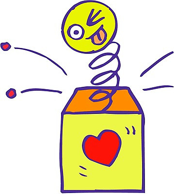 EPS 클립아트 생활용품 일러스트 사람없음 장난감 놀이용품 오브젝트 깜짝상자 국내일러스트 상자 파일형식 벡터