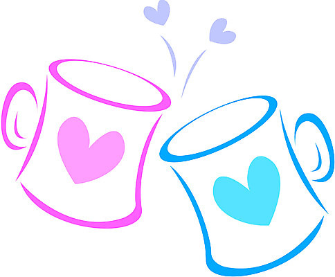 EPS 생활용품 일러스트 주방용품 사랑 사람없음 컵 머그컵 하트 오브젝트 국내일러스트 모양 식기 감정 파일형식 벡터