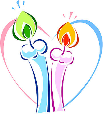 EPS 일러스트 초 촛불 조명 사랑 사람없음 하트 오브젝트 화촉 국내일러스트 모양 감정 결혼 파일형식 벡터