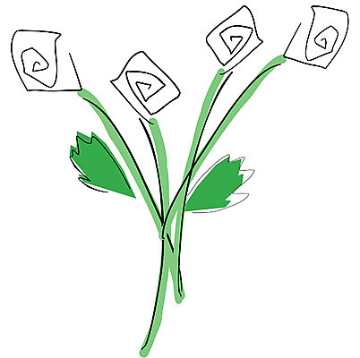 EPS 식물 꽃 여러송이 일러스트 사람없음 흰색 국내일러스트 컬러 다수 파일형식 벡터