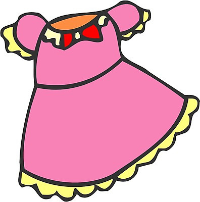 EPS 클립아트 드레스 옷 원피스 일러스트 사람없음 치마 오브젝트 유아복 아동복 여아옷 국내일러스트 하의 아기용품 파일형식 벡터