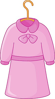 EPS 클립아트 드레스 옷 원피스 일러스트 사람없음 치마 오브젝트 유아복 아동복 여아옷 국내일러스트 하의 아기용품 파일형식 벡터