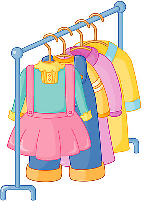 EPS 클립아트 드레스 옷 일러스트 사람없음 옷걸이 유아복 아동복 국내일러스트 아기용품 파일형식 벡터