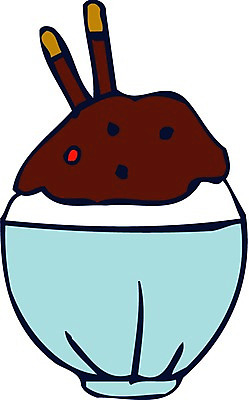 EPS 클립아트 음식 일러스트 아이스크림 디저트 사람없음 과자 초코아이스크림 국내일러스트 파일형식 벡터