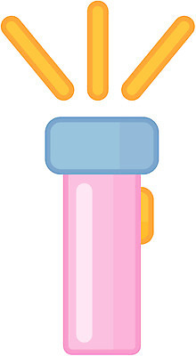 EPS 생활용품 일러스트 사람없음 픽토그램 손전등 여행용품 휴가용품 국내일러스트 여행 조명 오브젝트 파일형식 벡터