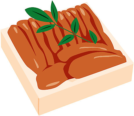 EPS 음식 외국문화 일본문화 일러스트 식재료 사람없음 소시지 가공식품 명란젓 젓갈 일본음식 국내일러스트 동양문화 문화 파일형식 벡터