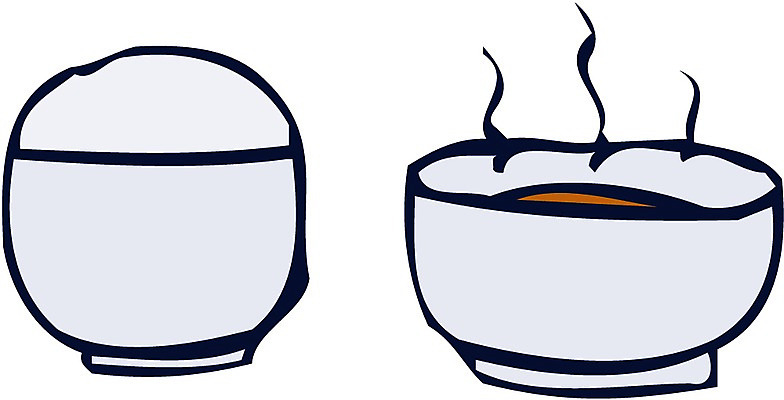 EPS 클립아트 한국문화 한국전통 그릇 한식 음식 일러스트 밥 사람없음 국그릇 오브젝트 국 밥그릇 국내일러스트 동양문화 전통 식기 한국 파일형식 벡터