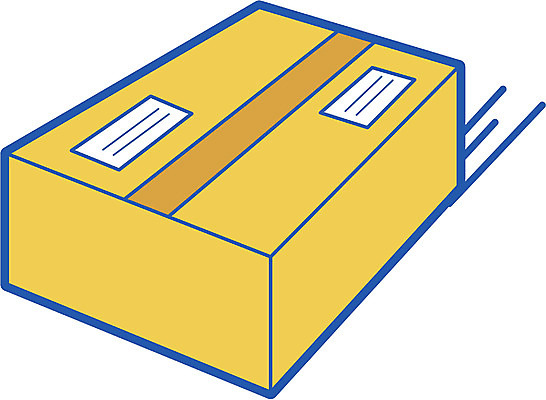 EPS 일러스트 사람없음 상자 픽토그램 오브젝트 택배 소포 택배상자 배송중 국내일러스트 운송업 배송 파일형식 벡터