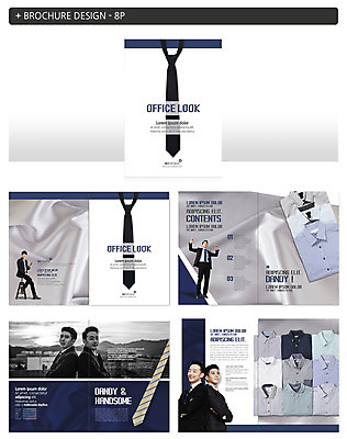 템플릿 남자 ZIP 와이셔츠 넥타이 정장 팜플렛 여러명 20대 성인 한국인 비즈니스맨 인디자인 INDD 이미지템플릿 잡화 옷 다수 셔츠 비즈니스 사람 동양인 청년 직장인 파일형식