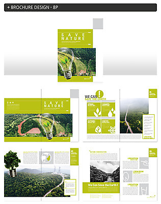 템플릿 ZIP 전구 팜플렛 사람없음 새싹 환경 숲 인디자인 INDD 이미지템플릿 식물 파일형식