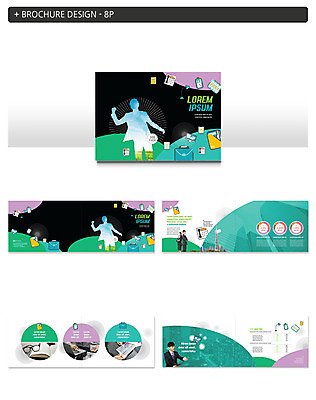 템플릿 여자 남자 실루엣 ZIP 팜플렛 여러명 20대 성인 한국인 비즈니스맨 비즈니스우먼 인디자인 INDD 이미지템플릿 다수 비즈니스 촬영기법 사람 동양인 청년 직장인 파일형식