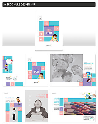 템플릿 여자 어린이교육 교육 남자 ZIP 어린이 색연필 동양인 팜플렛 여러명 한국인 일본인 인디자인 INDD 이미지템플릿 외국인 다수 학용품 사람 인종 파일형식