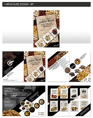 템플릿 ZIP 팜플렛 사람없음 한의학 한약재 인디자인 INDD 이미지템플릿 의학 약재 파일형식