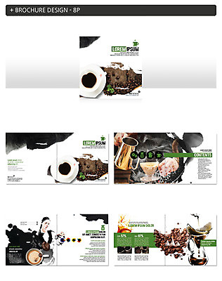 템플릿 여자 ZIP 커피 팜플렛 두명 원두 커피잔 바리스타 인디자인 INDD 이미지템플릿 직업 음료 잔 사람 파일형식