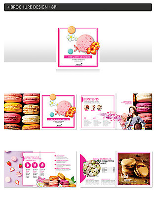 템플릿 여자 꽃 ZIP 한명 팜플렛 20대 성인 한국인 마카롱 의료성형뷰티 성인여자한명만 인디자인 INDD 이미지템플릿 식물 1 디저트 사람 동양인 청년 여자한명만 성인여자만 파일형식