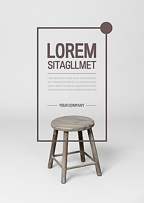 템플릿 표지 사람없음 프레젠테이션 문서템플릿 서식 레이아웃 문서 나무의자 제안서 이미지템플릿 AI파일 의자 목재 파일형식 벡터