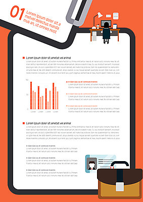 템플릿 내지 서류가방 그래프 사람없음 컴퓨터 프레젠테이션 문서템플릿 서식 레이아웃 문서 제안서 사원증 서류판 이미지템플릿 AI파일 가방 비즈니스 전자제품 사무용품 파일형식 벡터