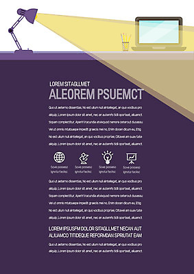 템플릿 내지 사람없음 노트북 빛 스탠드 프레젠테이션 문서템플릿 서식 레이아웃 문서 제안서 이미지템플릿 AI파일 조명 전자제품 파일형식 벡터