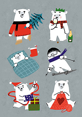 PSD 동물캐릭터 겨울 여러마리 일러스트 산타모자 스키 선물 사람없음 크리스마스트리 와인 목도리 뜨개질 북극곰 양말장식 일러캐릭터 동물 캐릭터 모자_잡화 잡화 계절 다수 크리스마스 곰 겨울스포츠 주류 취미 장식 파일형식