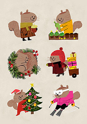 PSD 동물캐릭터 겨울 여러마리 일러스트 스키 털모자 선물 사람없음 크리스마스트리 목도리 컵케이크 다람쥐 도토리 겨울잠 일러캐릭터 동물 캐릭터 모자_잡화 잡화 계절 다수 크리스마스 겨울스포츠 케이크 견과류 잠 설치류 파일형식