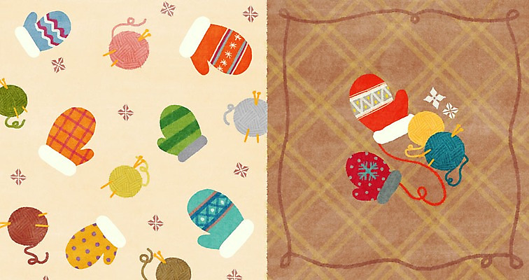 PSD 겨울 패턴 일러스트 사람없음 패턴백그라운드 털실 체크무늬 아기자기 겨울배경 손모아장갑 국내일러스트 계절 장갑 백그라운드 컨셉 무늬 실 파일형식