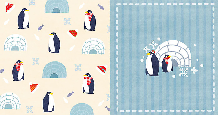 PSD 겨울 패턴 일러스트 털모자 사람없음 목도리 패턴백그라운드 눈 눈송이 펭귄 이글루 물고기밥 아기자기 겨울배경 국내일러스트 자연요소 모자_잡화 잡화 계절 백그라운드 컨셉 무늬 조류 날씨 눈_날씨 먹이 파일형식