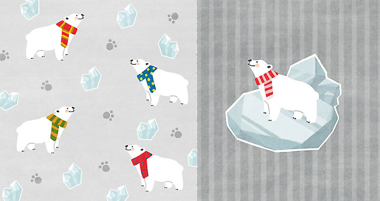 PSD 겨울 패턴 일러스트 사람없음 얼음 목도리 줄무늬 패턴백그라운드 발자국 북극곰 빙하 아기자기 겨울배경 국내일러스트 자연요소 잡화 계절 백그라운드 컨셉 무늬 곰 자국 파일형식