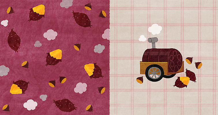 PSD 겨울 패턴 일러스트 사람없음 수레 패턴백그라운드 겨울음식 겨울간식 군고구마 군밤 제철음식 아기자기 겨울배경 국내일러스트 계절 음식 백그라운드 컨셉 무늬 디저트 카트 밤_견과류 굽기 구이 제철 파일형식