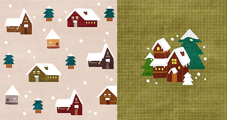 PSD 나무 겨울 패턴 일러스트 주택 사람없음 패턴백그라운드 눈 아기자기 겨울배경 국내일러스트 자연요소 식물 계절 백그라운드 컨셉 무늬 날씨 건물 파일형식