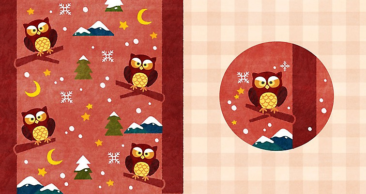 PSD 나무 별 겨울 패턴 여러마리 일러스트 산 사람없음 패턴백그라운드 눈 눈송이 초승달 체크무늬 올빼미 아기자기 겨울배경 국내일러스트 자연요소 식물 계절 다수 백그라운드 컨셉 무늬 조류 날씨 눈_날씨 달 파일형식