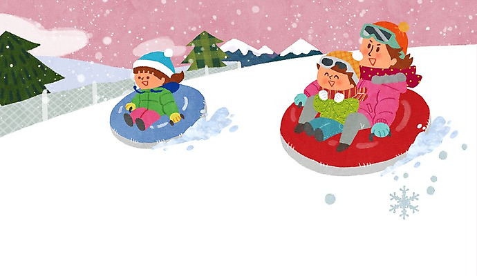 전신 PSD 나무 구름 여자 남자 겨울 일러스트 하늘 산 성인 세명 레포츠 눈 썰매 튜브 눈썰매장 국내일러스트 자연요소 식물 계절 레저 날씨 사람 파일형식