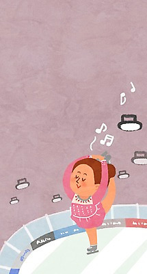 전신 PSD 여자 음악 겨울 일러스트 한명 성인 레포츠 피겨스케이팅 피겨선수 아이스링크 국내일러스트 1 계절 레저 문화예술 운동선수 사람 스케이팅 파일형식