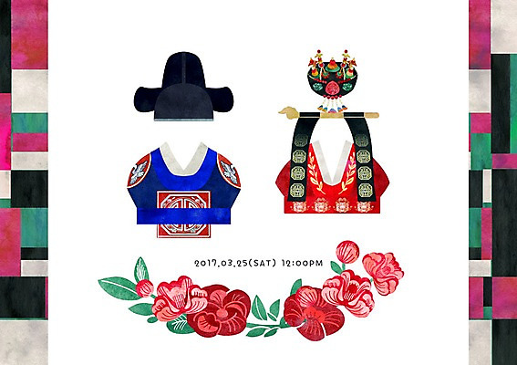 PSD 꽃 일러스트 결혼식 나뭇잎 사람없음 전통문양 한복 전통혼례 족두리 혼례복 조각보 국내일러스트 식물 한국전통 전통 문양 결혼 잎 전통소품 보자기_천 전통의상 전통의례 파일형식