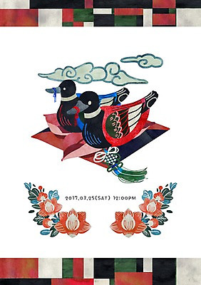 PSD 구름 꽃 일러스트 결혼식 나뭇잎 사람없음 전통문양 한복 전통혼례 조각보 목각기러기 국내일러스트 자연요소 식물 한국전통 전통 문양 결혼 잎 보자기_천 전통의상 전통의례 파일형식