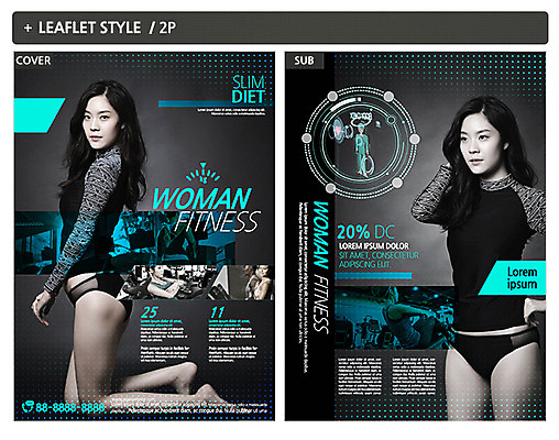 템플릿 여자 ZIP 포스터 리플렛 건강 20대 성인 두명 헬스 한국인 전단템플릿 전단 성인여자만 인디자인 INDD 이미지템플릿 사람 동양인 청년 운동 홍보물 여자만 성인만 파일형식