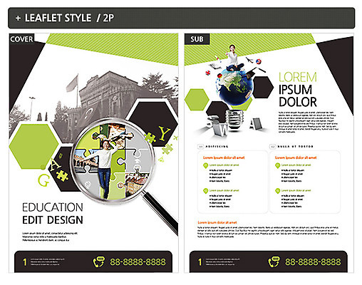 템플릿 여자 교육 ZIP 포스터 지구 리플렛 전구 돋보기 20대 성인 두명 한국인 퍼즐 전단템플릿 전단 유학 성인여자만 인디자인 INDD 이미지템플릿 사람 동양인 청년 홍보물 여자만 성인만 파일형식