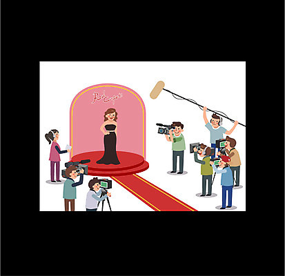 전신 여자 남자 일러스트 프레임 여러명 상반신 성인 카메라 텔레비전 배우 마이크 스타 방송 레드카펫 포토존 프로그램 국내일러스트 AI파일 음향기기 다수 사람 전자제품 연예인 파일형식 벡터