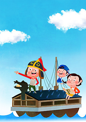 전신 PSD 구름 여자 교육 표지 남자 어린이 바다 북커버 일러스트 하늘 세명 역사 교과서 학습지 거북선 이순신 국내일러스트 자연요소 교재 사람 파일형식