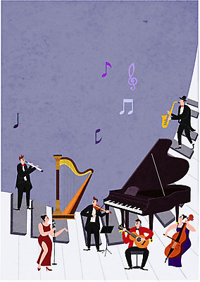 전신 여자 교육 표지 남자 악기 음악 북커버 음표 일러스트 청소년 여러명 10대 기타 피아노건반 건반 피아노 건반악기 바이올린 교과서 첼로 하프 성악 연주회 학습지 국내일러스트 AI파일 기호 다수 노래 현악기 문화예술 교재 사람 음악회 파일형식 벡터 찰현악기