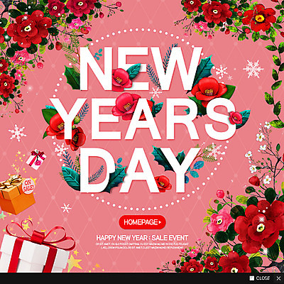 PSD 템플릿 한국전통 꽃 웹템플릿 새해 팝업 이벤트팝업 웹팝업 사람없음 선물상자 눈송이 새해선물 이미지템플릿 식물 전통 한국 눈_날씨 선물 상자 파일형식 명절선물