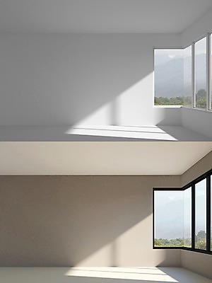 PSD 편집이미지 거실 창문 사람없음 그래픽 인테리어 3D 공간 비교 디지털합성 디지털아트 비어있는 편집3D 디자인 컨셉 파일형식