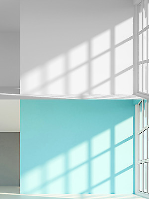 PSD 편집이미지 벽 하늘색 거실 벽지 사람없음 그래픽 인테리어 3D 공간 비교 디지털합성 디지털아트 비어있는 편집3D 디자인 컨셉 파란색 파일형식